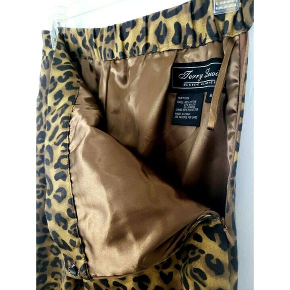 Terry Lewis Classic Luxuries Leopard Pants Pockets - Picture 3 of 8